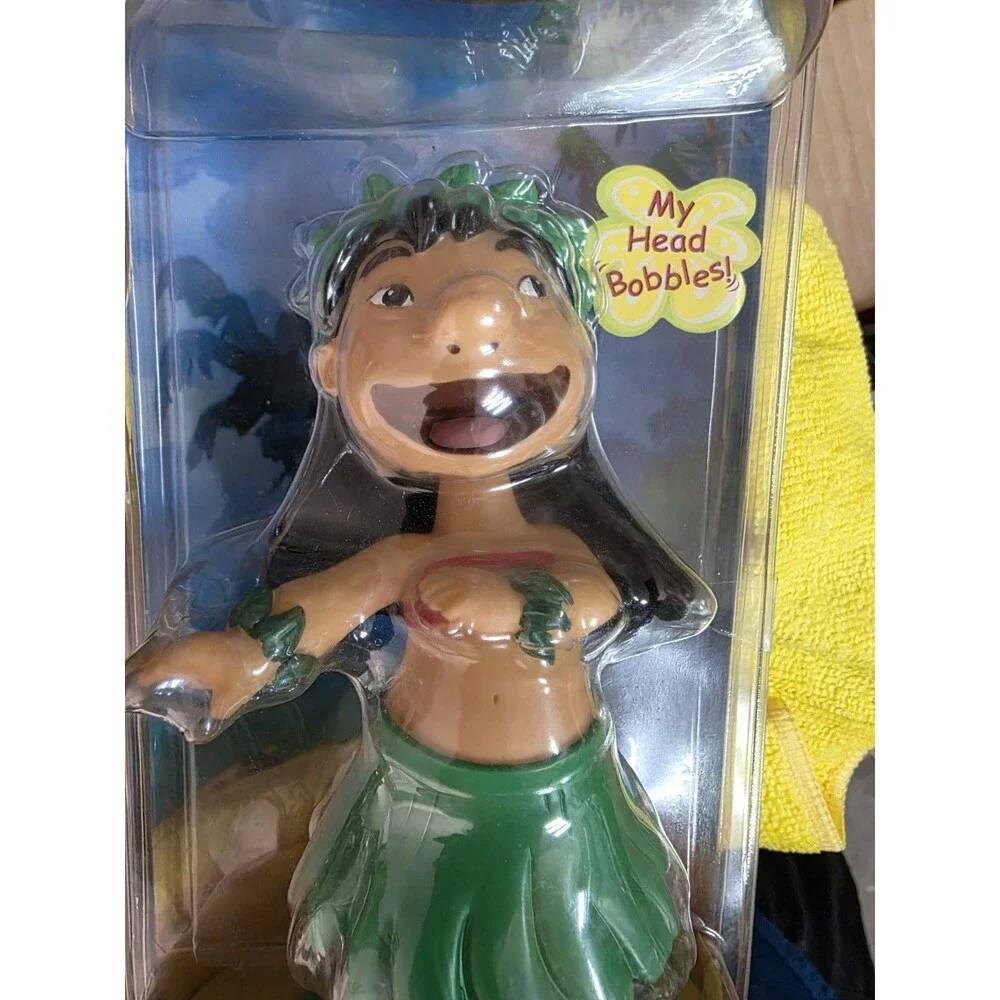 Disney Lilo & Stitch Hand-Painted Bobblehead Doll Sealed Vintage